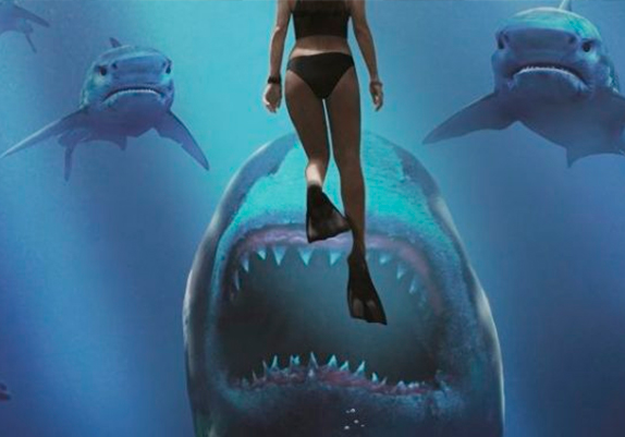 TUBARÕES CAUSAM PANICO EM NO TRAILER DE DO FUNDO DO MAR 3!