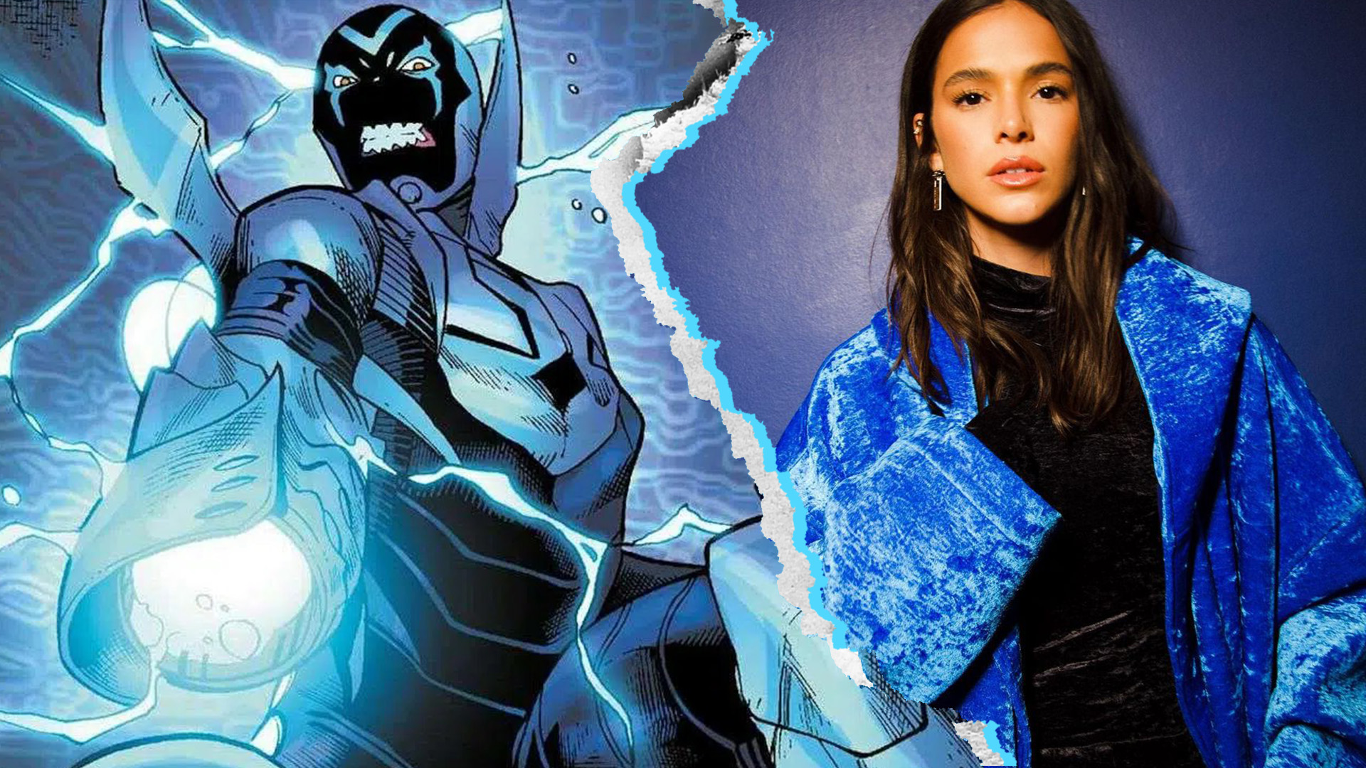 Personagem de Bruna Marquezine pode ser filha de herói da DC no filme do Besouro Azul